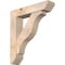 Ekena Millwork Funston Slat Smooth Bracket w/ Offset Brace, Douglas Fir, 7 1/2"W x 34"D x 38"H BKT0806X34X38FST06SDF - alternate 1